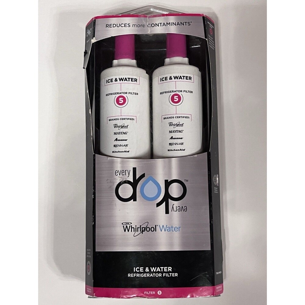 2 Pack Of Genuine Whirlpool Everydrop Refrigerator Water Filter 5 (EDR5RXD1) New
